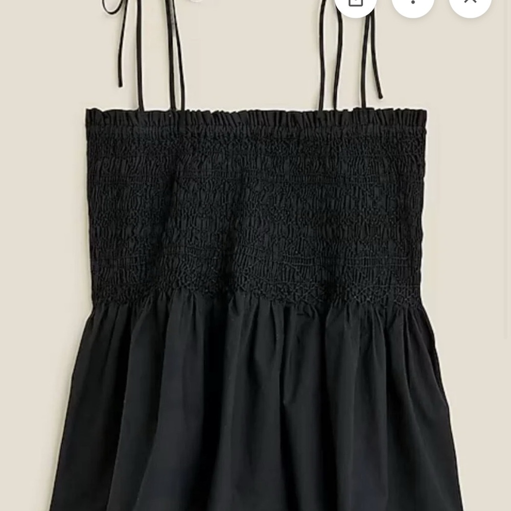 JCREW PALOMA babydoll camisole black